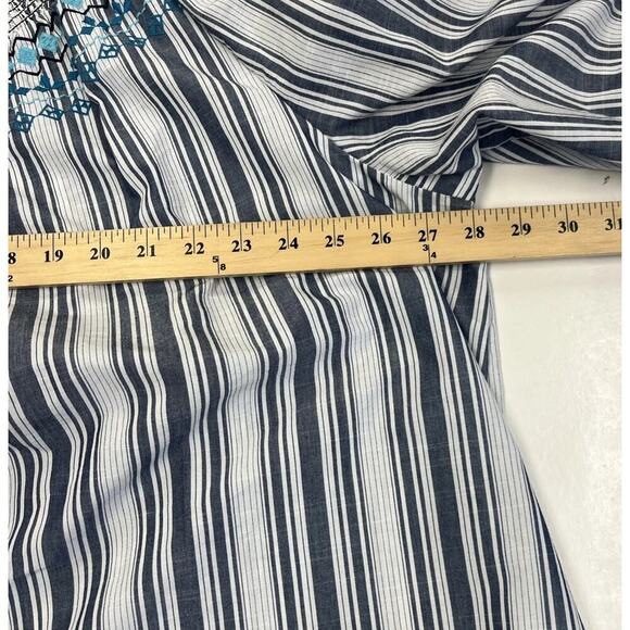 Catherines Embroidered Button Down Peasant Blouse Boho 1/2 Sleeve Size 3XP - Picture 12 of 13